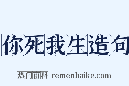 你死我生造句是什么意思的图片